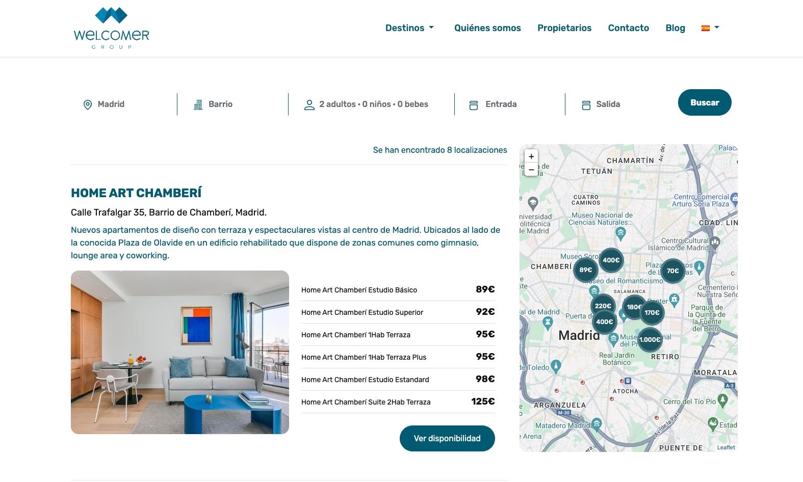 Alguns dels nostres projectes de disseny web per lloguer vacacional