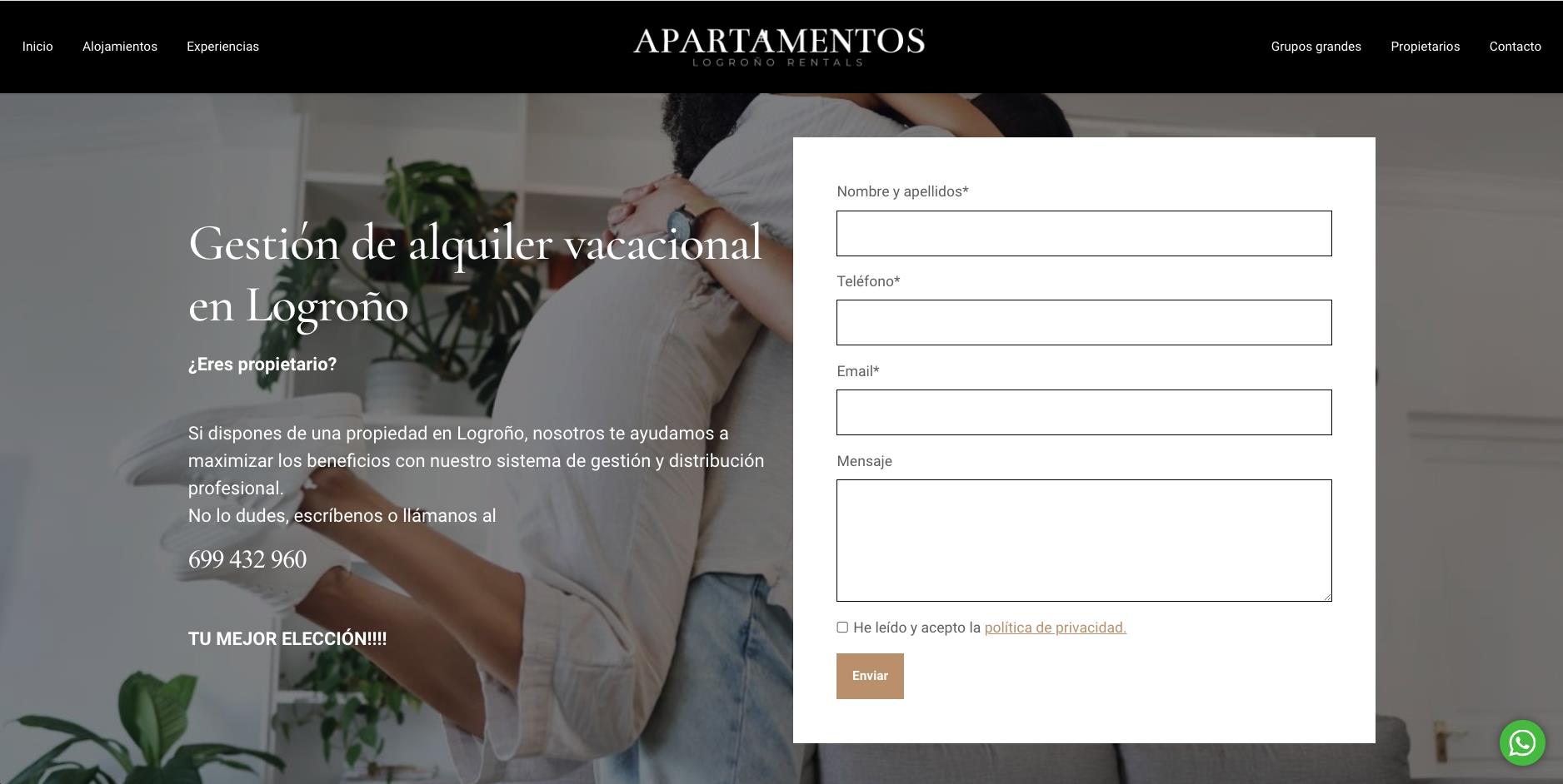 Alguns dels nostres projectes de disseny web per lloguer vacacional